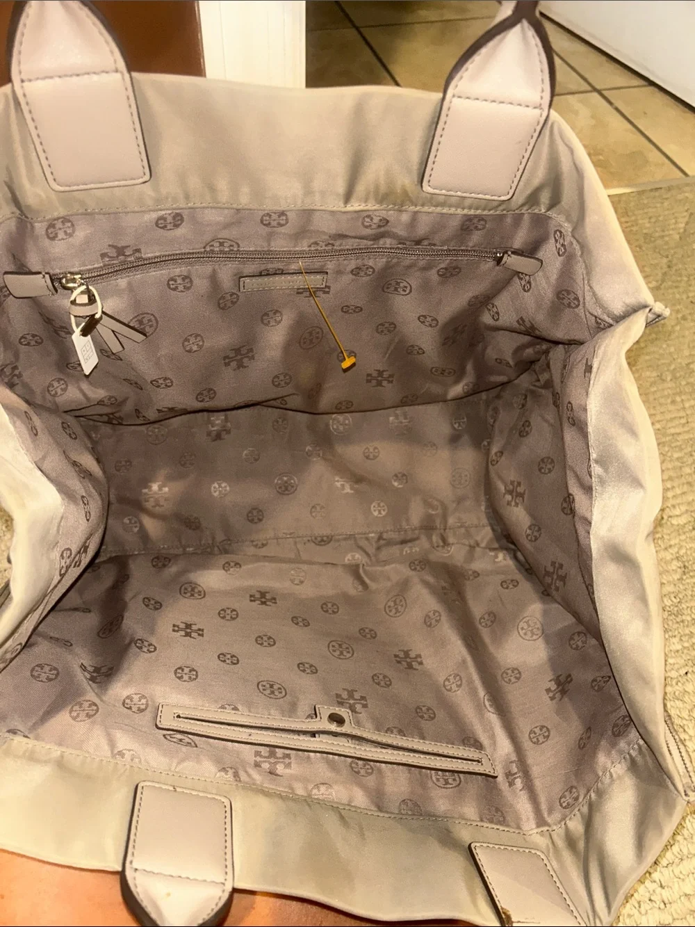 Tory Burch Ella Tote with Logo Medallion